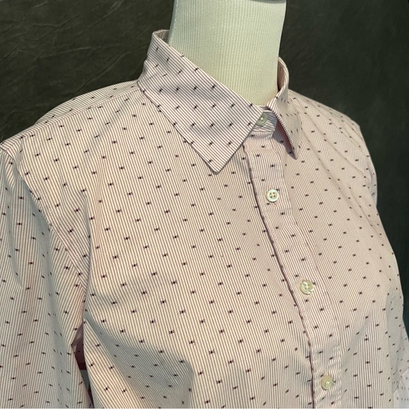 Lands’ End Button Front 3/4 Sleeve Shirt - Picture 4 of 12